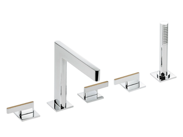 ICON-X - Bath mixer and handshower supplied by progressive cartridge mixer by THG Paris - view 2